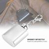 2pcs 1 oz Stainless Steel Liquor Bottle Silver Pocket Wine Bottle Alcohol Bottle Keychain  Gift
