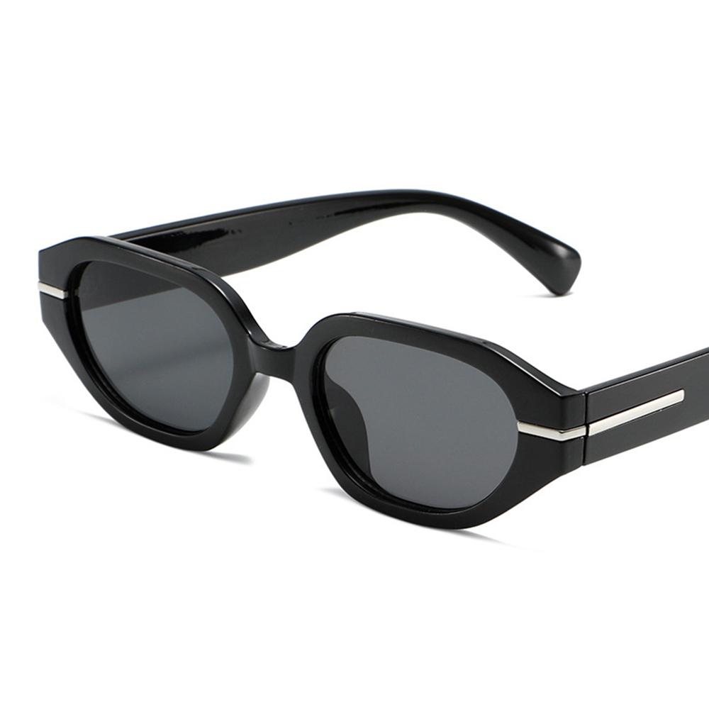 Fashion Cat Eye Thick Frame Sunglasses Women Men Brand Designer Retro Polygon Sunshade Glasses Travel Driving Beach Party Eyewea