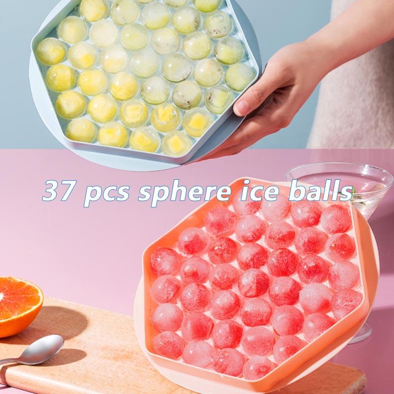 33 Ice Boll Hockey PE Mold Frozen Whiskey Ball Popsicle Ice Cube Tray Box Lollipop Making Gifts Kitchen Tools Accessories
