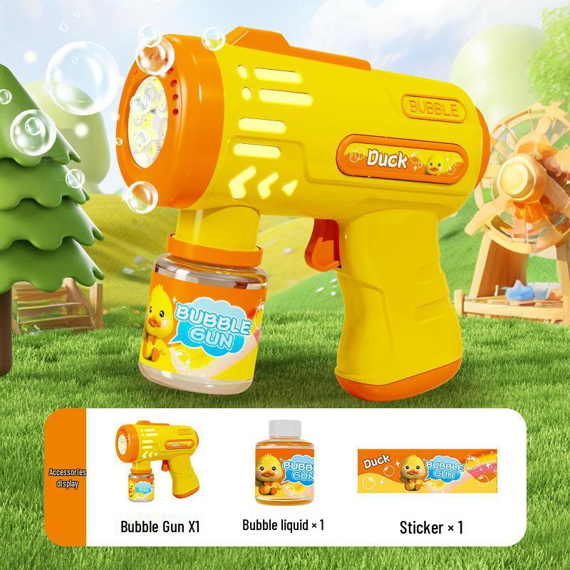 Gatling Bubble Gun: Automatic Electric Handheld Bubble Maker for Kids