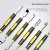 6-Piece Rubber Coated Pry Bar Set - Multifunctional Crowbar and Nail Puller for Mobile Phone Repair