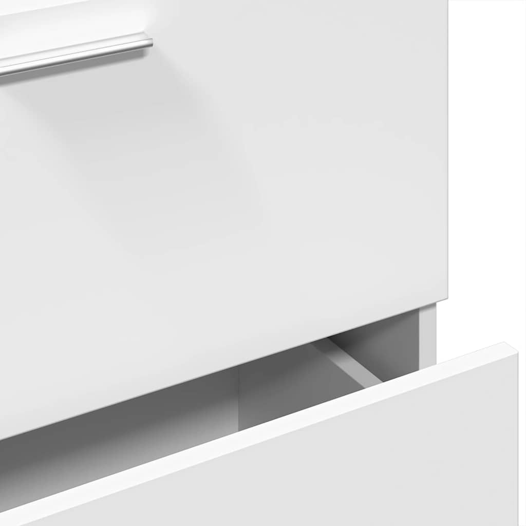 Bathroom Vanity Cabinet White 59 x 37 x 59 cm Particleboard