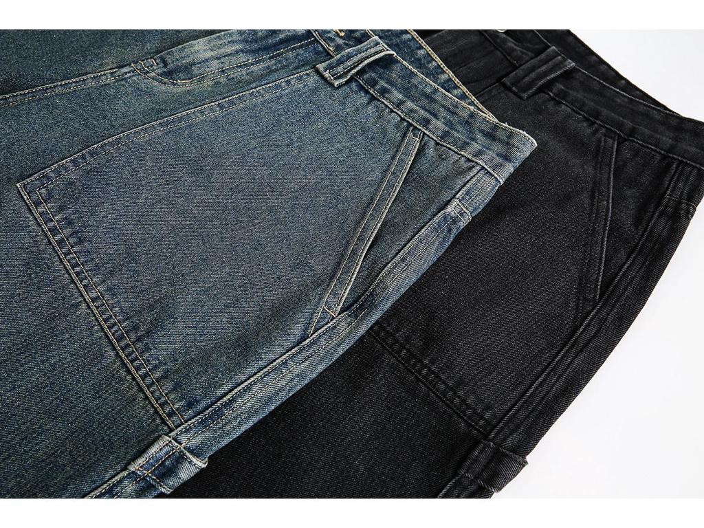 RUIIENRS X OUSWE 2024 Summer Distressed Loose Mid-Length Shorts RK-66