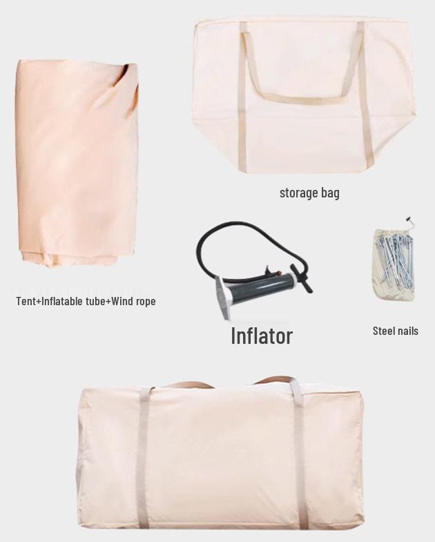 6.3 Sq. Meter Four-Season Automatic Inflatable Tent with Skylight
