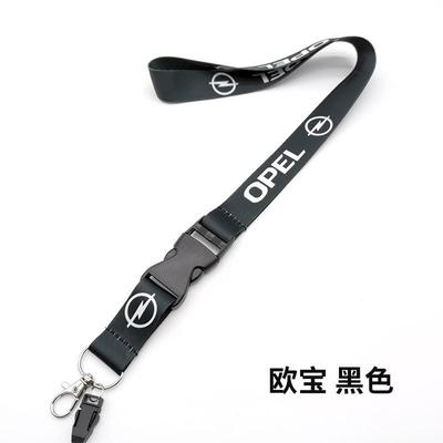 New Lanyard Nylon Printing Emblem Black White Red Blue Keychain For Vauxhall OPC ADAM Insignia Antara Corsa J D H Kadett GT
