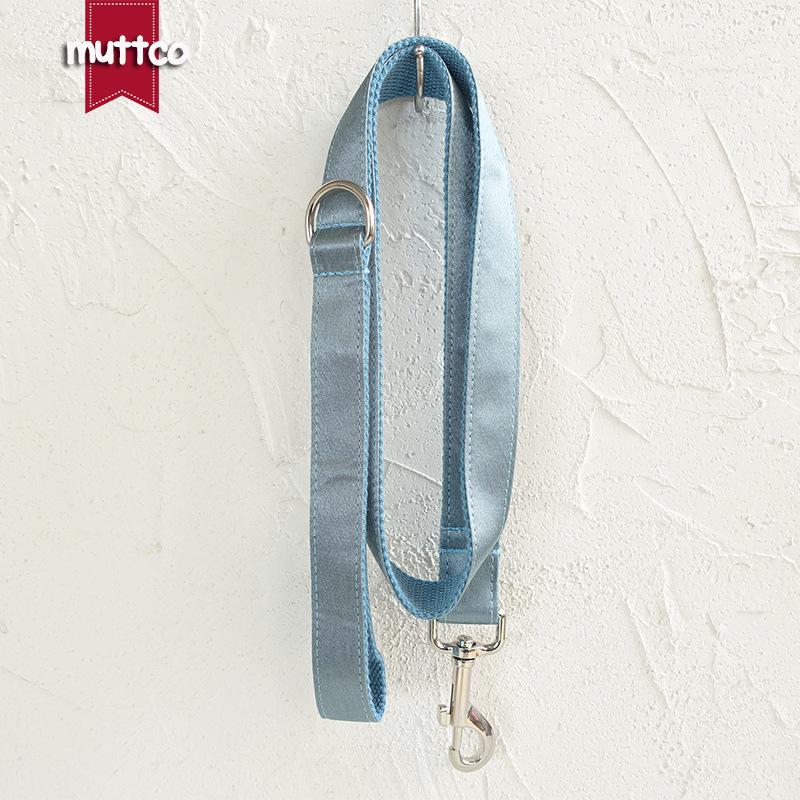 MUTTCO Blue Thickened Bite-Resistant Dog Collar & Leash UDL-114 XL