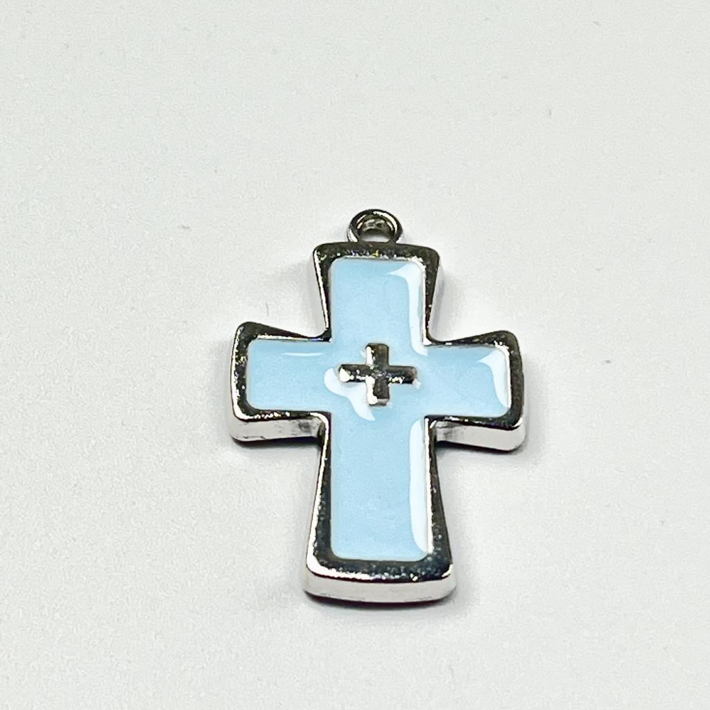2025 Retro Spicy Blue Cross Stud Earrings: Trendy, High-Value, Versatile Design for Women