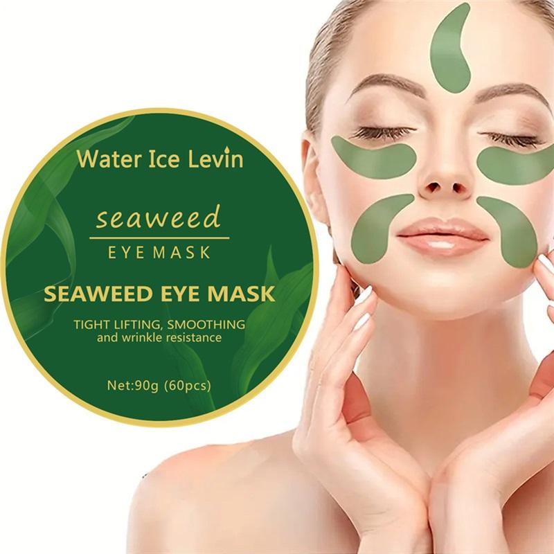 60pcs Seaweed Hyaluronic Acid Eye Masks Collagen Eye Patches for Dark Circle Reduction Facial Care Beauty Skincare Products