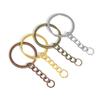 5/20Pcs 28mm Round Key Chains Key Rings Gold Color Split Rings Keychains For DIY Handmade Keyrings Jewelry Accessories Wholesale