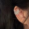 Zirkon Schmetterling Ohrklemme für Damen: Kein Piercing nötig, Stilvoller & Eleganter Knorpel-Ohrring