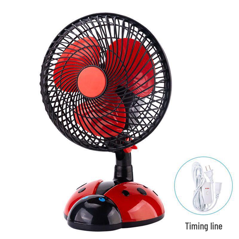 Silent Mini Fan: Cartoon Design for Dorms, Desks, and Offices
