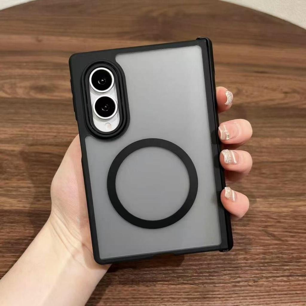 Applicable to Samsung Galaxy ZFold1 mobile phone case, new center axis all-inclusive, ultra-thin anti-drop transparent matte protective case