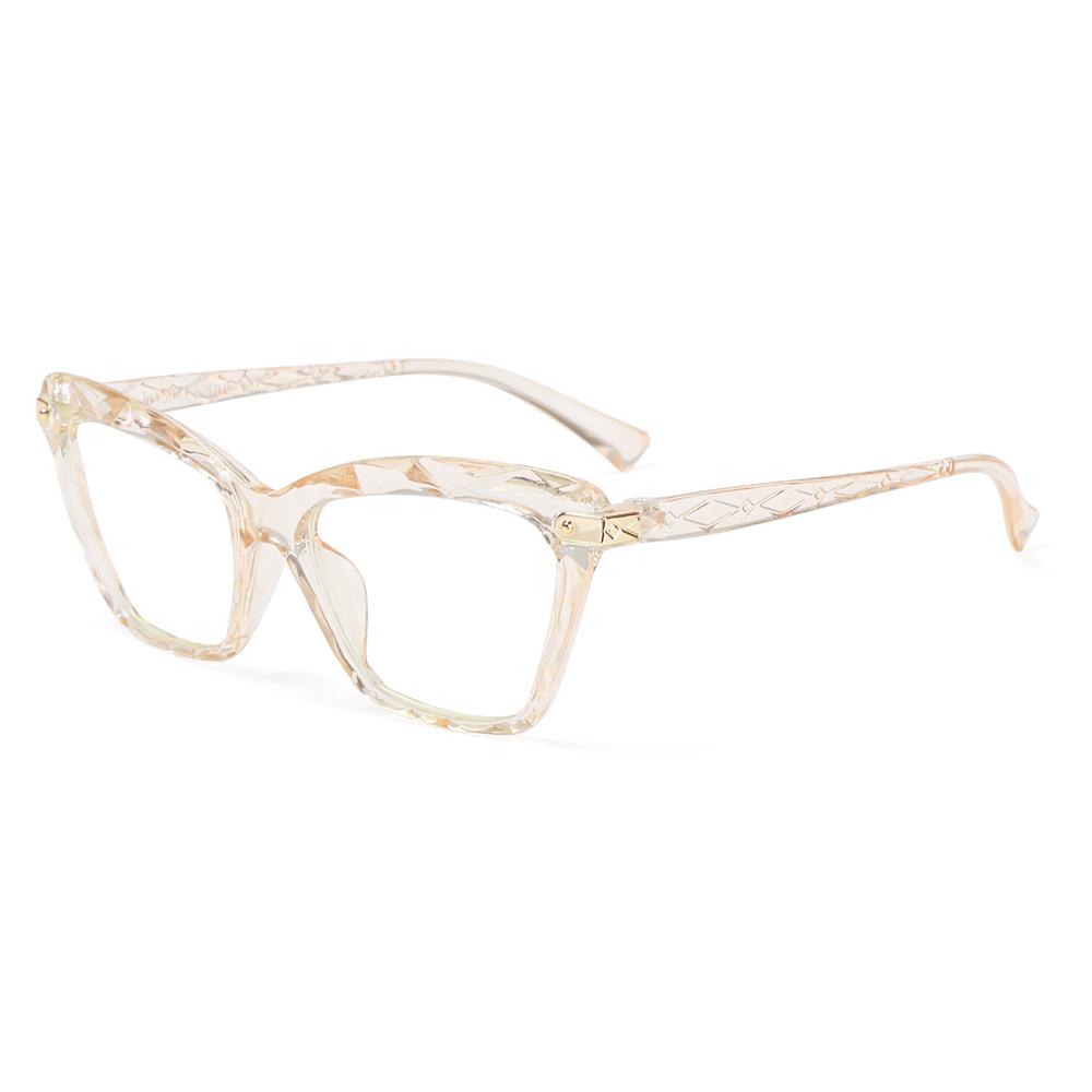 

Новые популярные очки в оправе большого размера с защитой от синего света, очки «кошачий глаз», квадратные женские очки для чтения, модный дизайн, оптические компьютерные очки