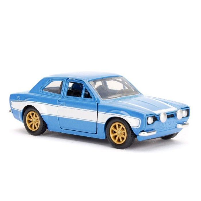 Modèle réduit - jada - ford escort mki rs2000 - bleu - échelle 1:32 - roues fonctionnelles