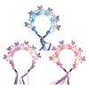 Lovely Glowing Hairband Butterfly Design Hairhoop for Children Girl Parties Concerts Easy To Wear Hair Accessory