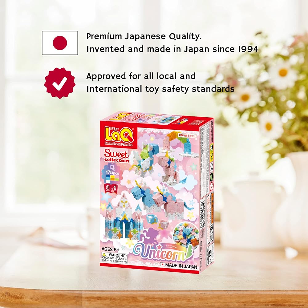 Yoshiritsu LaQ Sweet Collection Unicorn Building Blocks Set Creative Play Toy