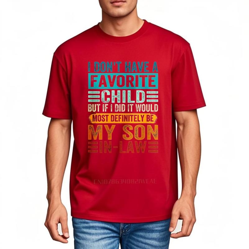 Vintage Sommer Unisex T-Shirt Ich habe kein Lieblingskind, aber wenn ich eines hätte, wäre es definitiv mein Schwiegersohn Kurzarm