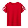 Children's Summer Quick Drying Sports Short Sleeve Color Joker Casual Shirt Boys Girls Running