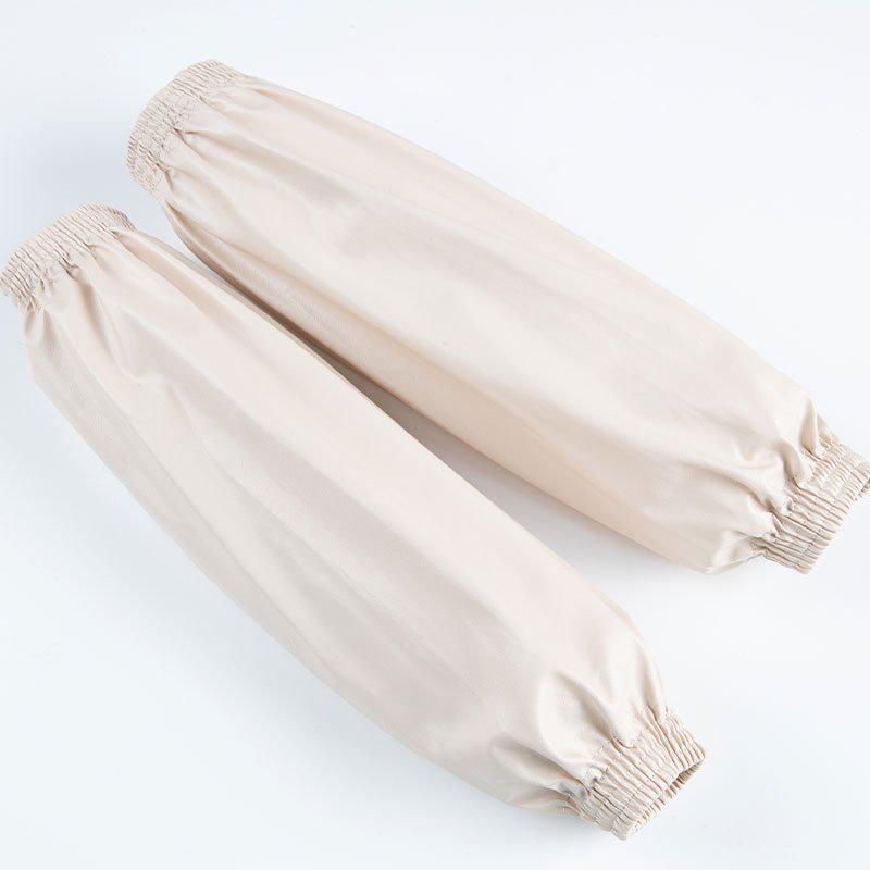 Thick Wear-Resistant Waterproof PU Leather Arm Sleeves for Adults - Oil-Proof Dishwashing and Kitchen Cuffs, Plus Size Available.