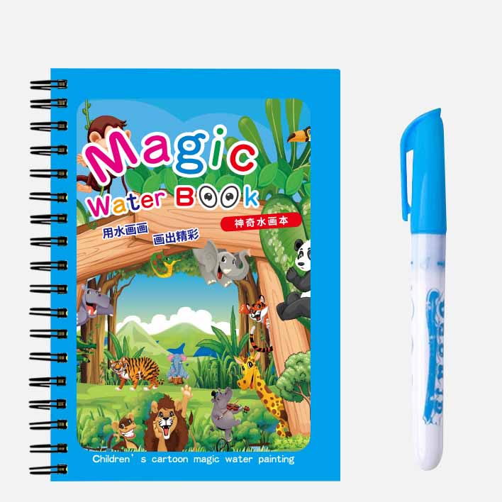 

Волшебная водная книга для рисования для детей, многоразовая игрушка-раскраска своими руками, не пачкается, не требует чернил, идеально подходит для малышей и дошкольников