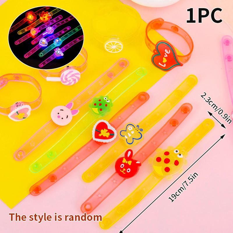 

5pcs Kids Birthday Party Supplies LED Cartoon Light Up Ring Toys Boys Girls Wedding Guest Souvenirs Party Gifts Pinata Favor