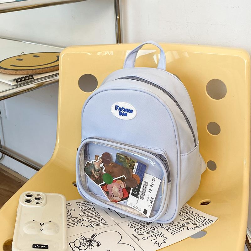 

Girls cute go out spring outing small backpack girls outdoor play backpack children s mini foreign style bag Single Pack синий