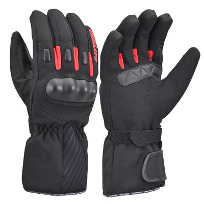 Daytona Motorcycle Hard AW Waterproof Long Size 37402 Gloves, Winter, Waterproof, Windproof, Protector, Gloves, DG-004, Red, M,