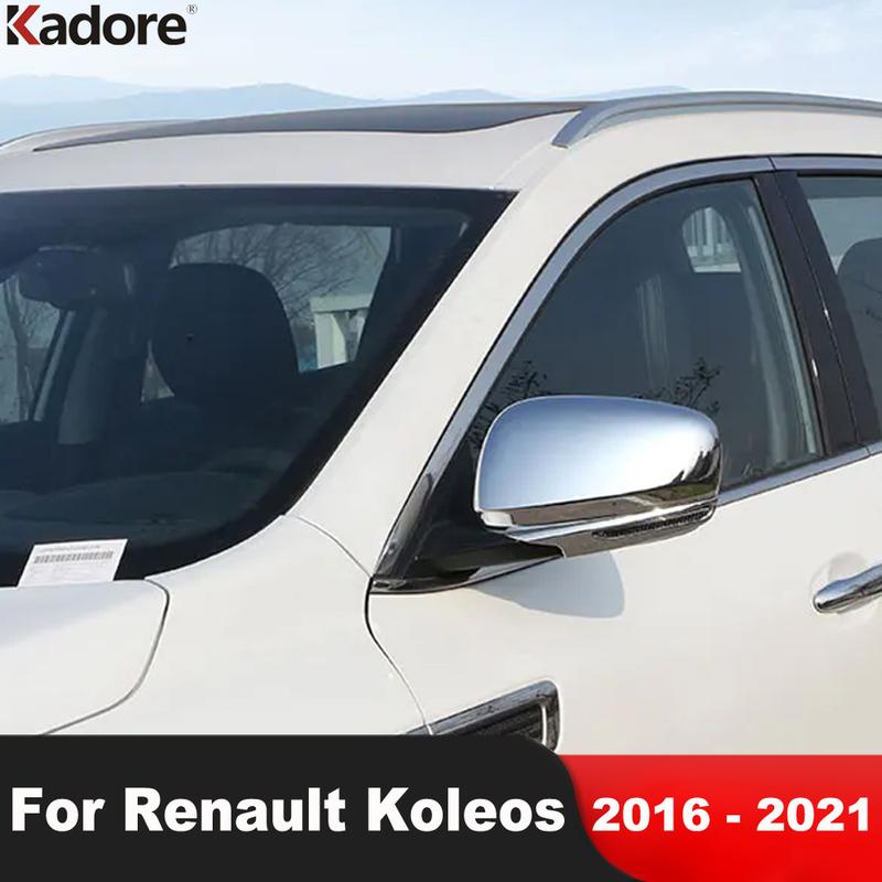 For Renault Koleos 2016 2017 2018    Chrome Car Rearview Mirror Cover Trim Side Wing Mirror Cap Overlay Accessories