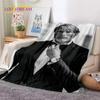 Mads Mikkelsen 3D Schauspieler Star Weiche Flanelldecke für Betten Schlafzimmer Sofa Picknick, Überwurfdecke zum Zudecken Outdoor Freizeit Nickerchen Geschenk