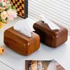 Walnut Color Plastic Tissue Box for Office and Living Room