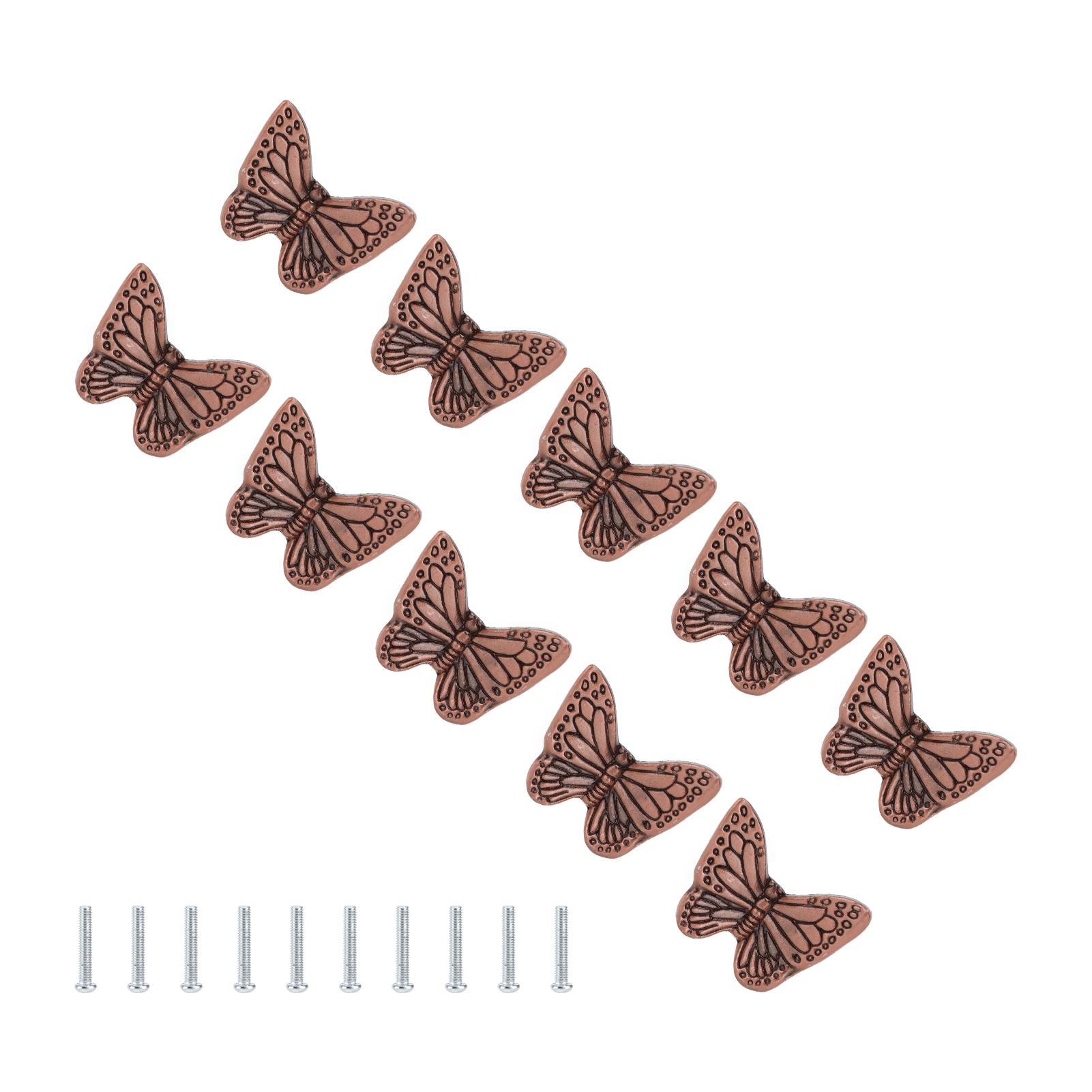 

Drawer Handle Starfish Butterfly Alloy Single Hole Modern Style Pull for Drawer Cabinet Wardrobe Red Antique Bronze