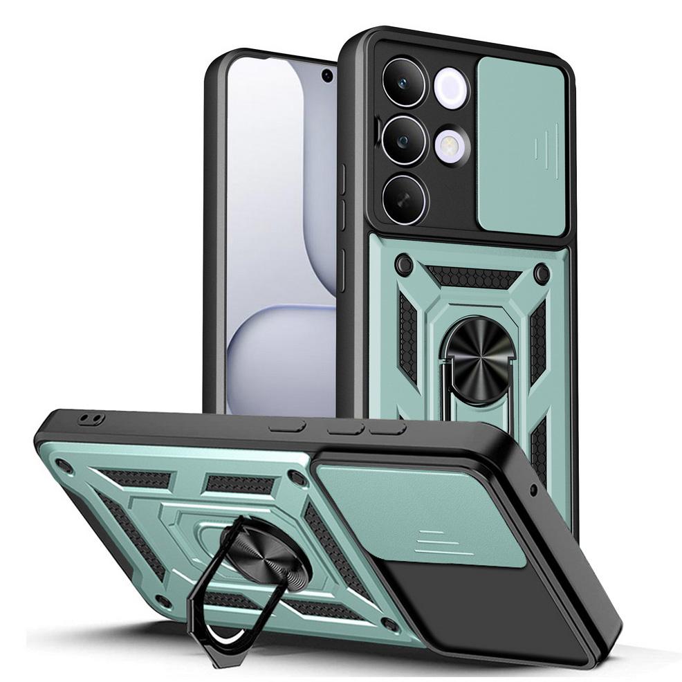 

Slide Lens Cover for Realme C85 Pro Magnetic Ring Stand Holder Shockproof Armor Protection Phone Back Case for Realme C 85 Pro For Realme C85