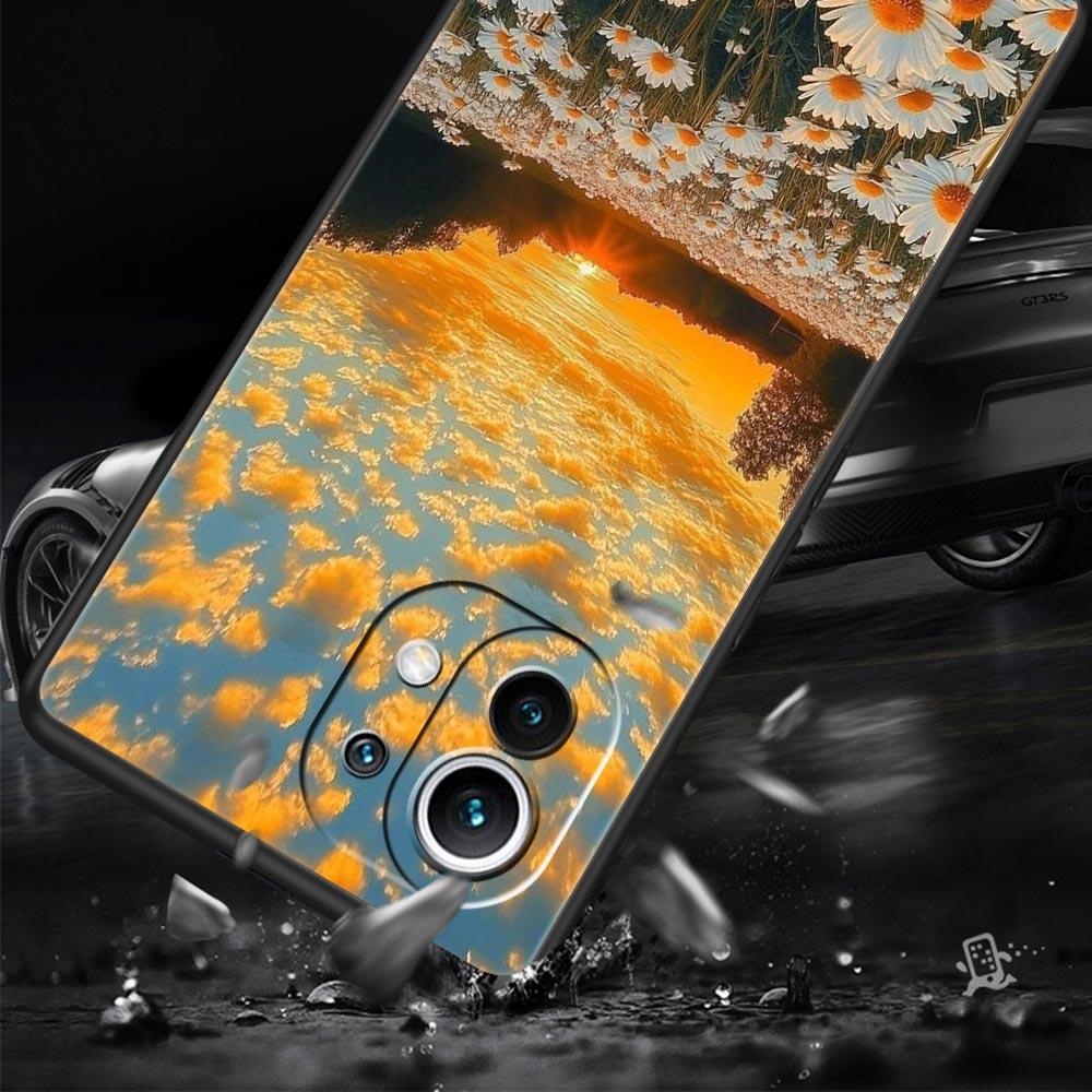 Phone Case For Xiaomi Mi 15 14 13 12 11 Lite 14T 13T 12T 11T Pro Poco X7 X6 X5 X3 Pro F6 F5 F4 Cover Soft Pale Little Flower