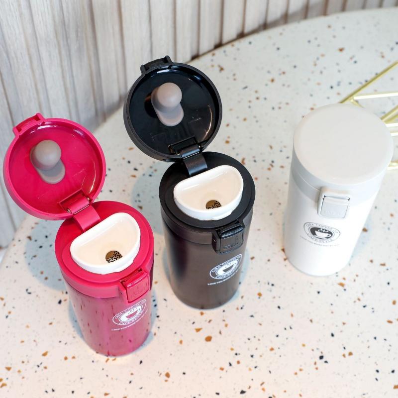 Stainless Steel Thermos 380/500ml Coffee Cup Bounce Vacuum Cup Double Layer Tea Mug Drinking Cup Water Cup Office Business Cup