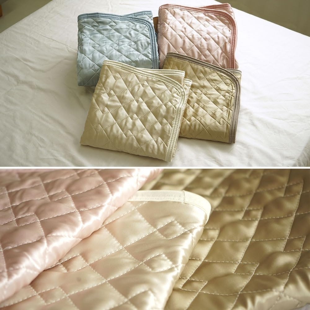 Ee Futonya Silk Pillow Silk Absorbent Hair Skin Care Japanese-Made 100% Pad, 43x63cm, Washable, Moisturizing, Beauty, Satin, Cover, Reversible,