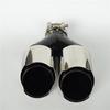 63-89mm Chrom Doppel-Auspuffendstück