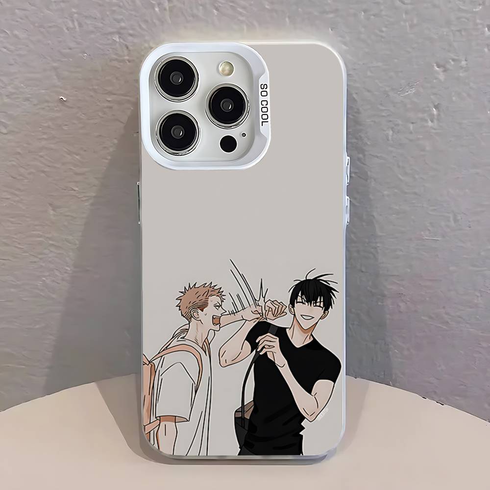 Cartoon BL 19 Days Comics Phone Case For iPhone 17,16,13,12,11,15,14,Pro,Max,Plus,SE4,Air,Mini White IMD Matte