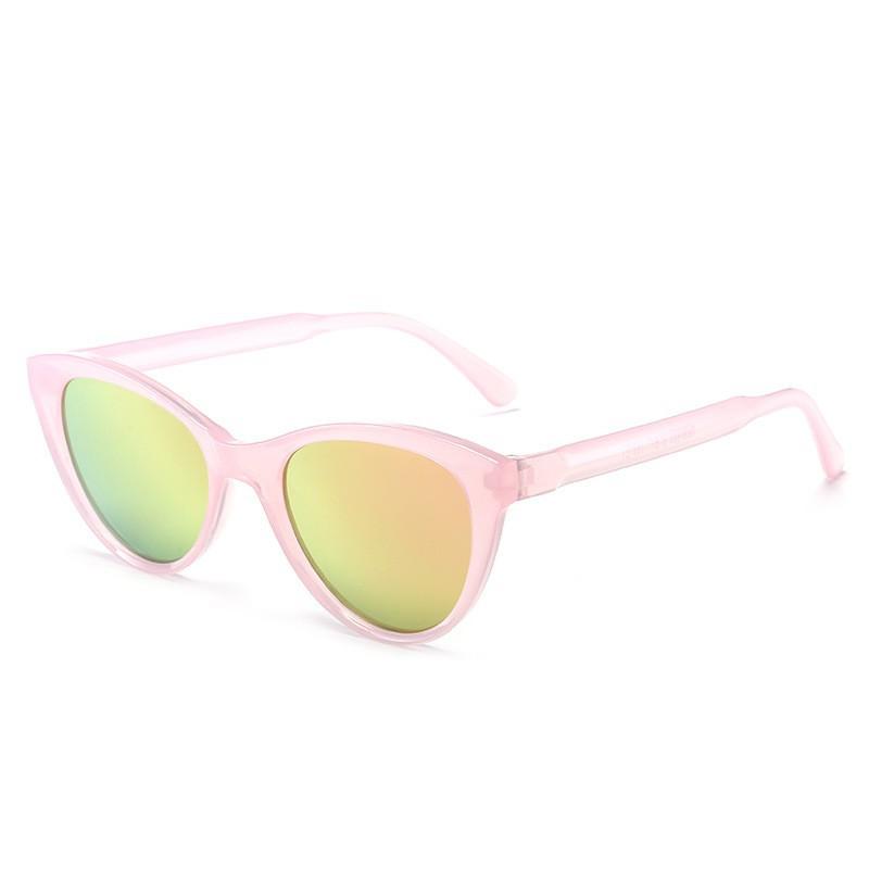 JYL Sunglasses Cat Eye Cross Border Uv Protection Small Frame Reflective 97056 A-18168