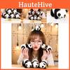 Lovable Real-life Panda Plush Keychain Cute Bear Stuffed Toy Gift