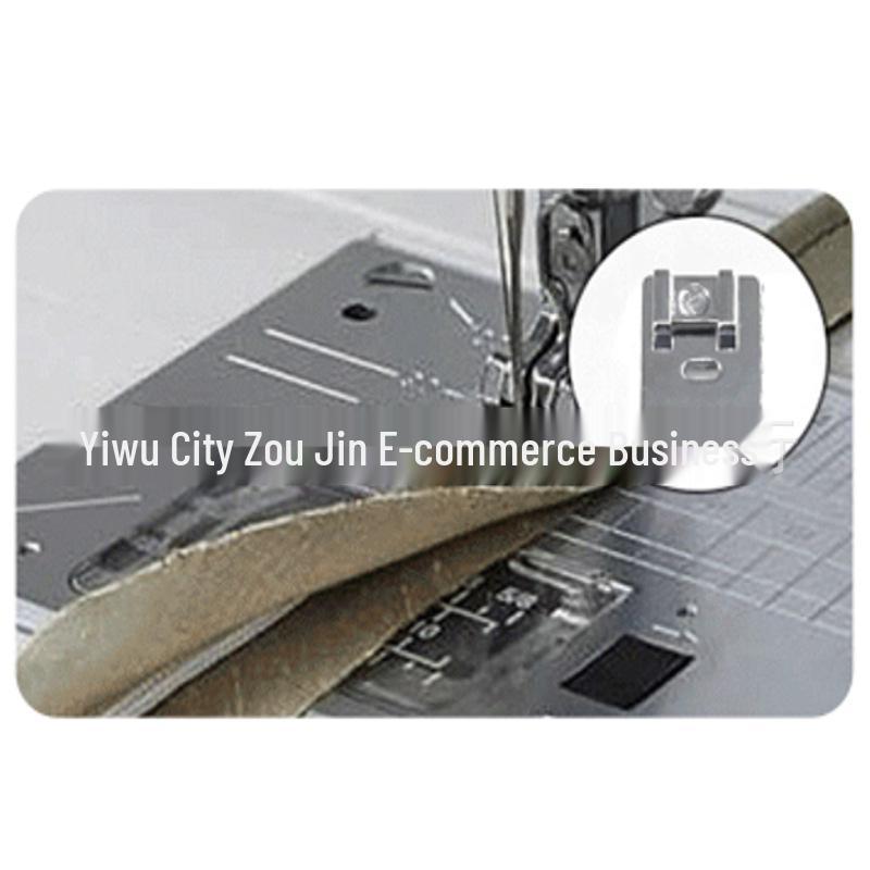 Adjustable Multi-Functional Sewing Machine Presser Foot Set with Fabric Strip, Imitation Synchronous, and Overlocking Features