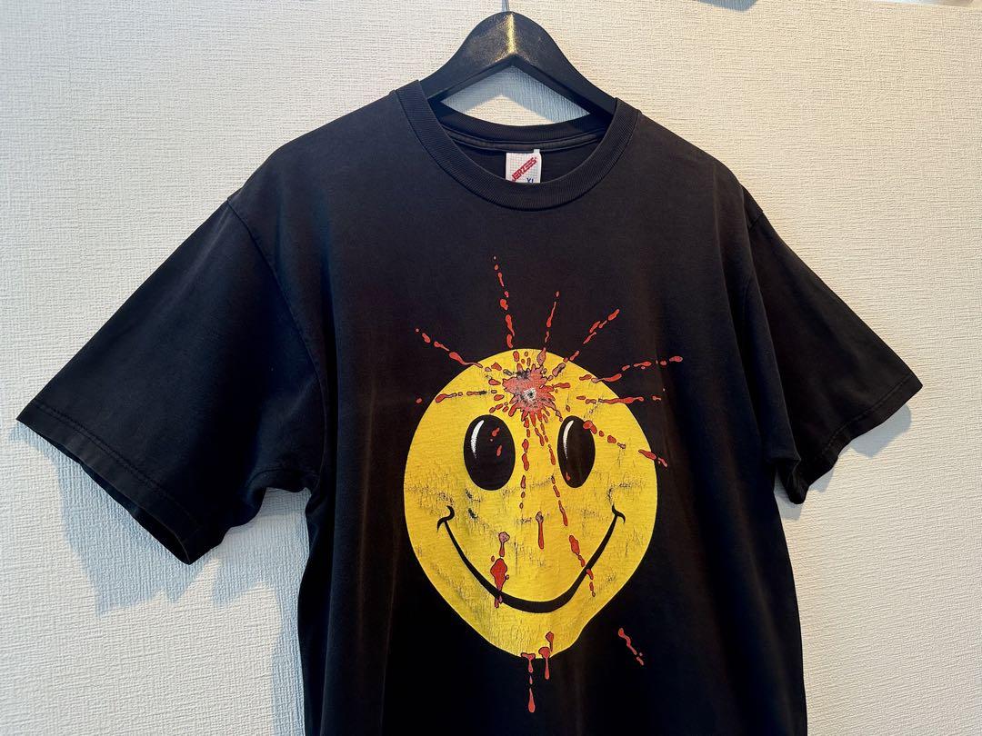

[USED] Super Special 80s Smiley Gunshot T-Shirt, Black, XL