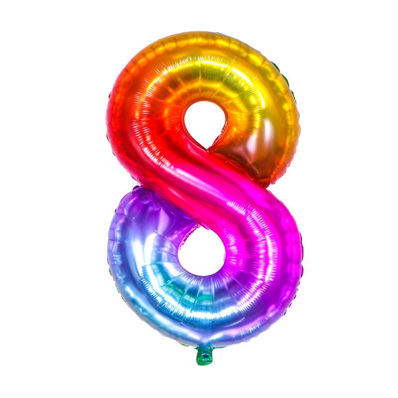 Globos de Aluminio con Número de 40 Pulgadas (EE. UU.) - Decoración de Fiesta
