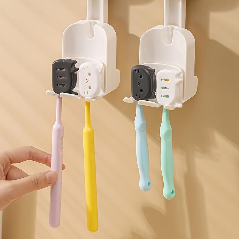 4/8PCS Cat Shape Toothbrush Head Covers Cartoon Toothbrush Protector Cap Travel Portable Toothbrush Head Case Bathroom Supplies