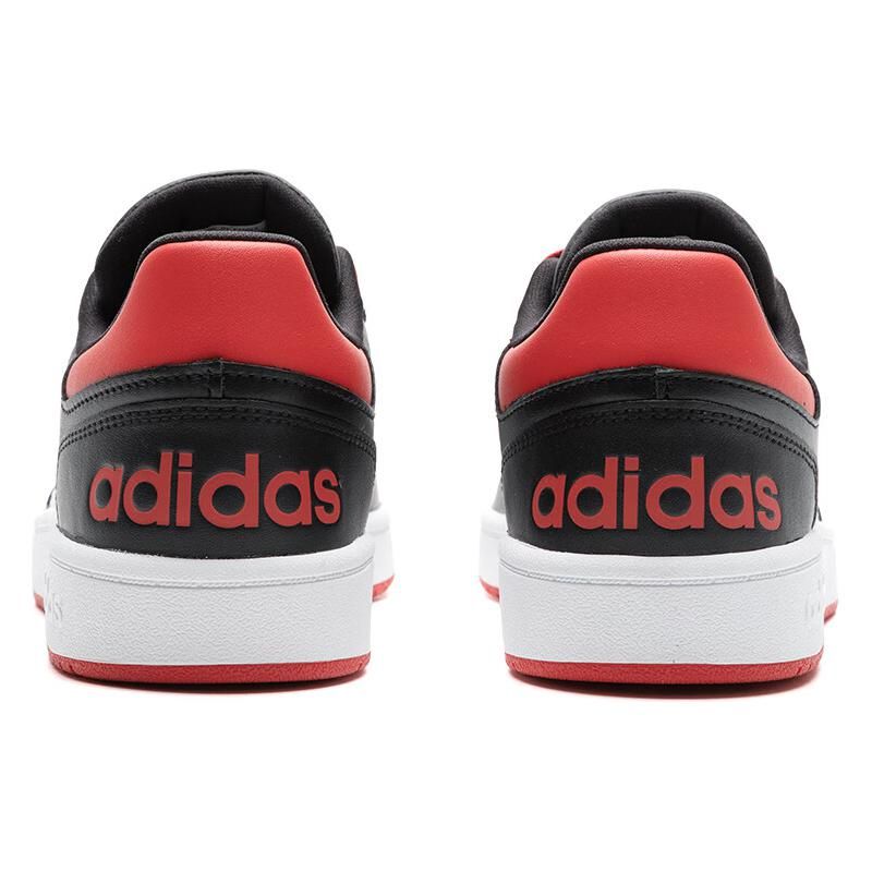 adidas Hoops 2.0 Bequeme Vielseitige Stoßdämpfende Langlebige Low-Top-Sneaker Unisex-Sneaker Schwarz Weiß Rot IH6368