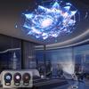 Dreamy Starry Sky Mandala Decorative Led Projection Lamp With 3/6 Pcs Projection Patterns Ceiling Decorative Night Light