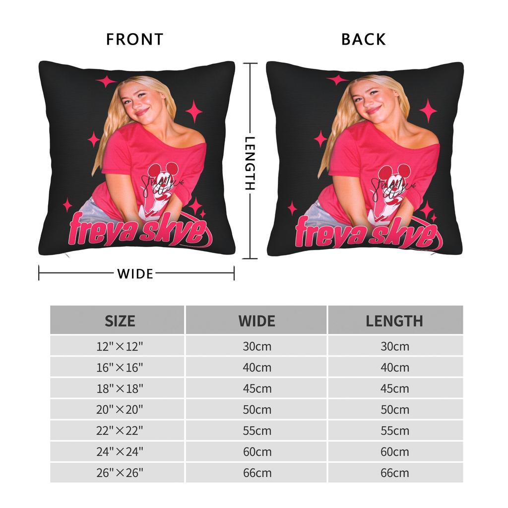 S-Freyas Skye Uk Singer Stars Align Concert Pillow Cover Design Cushion Cover Retro Trendy Pillow Case For Sofa Home Decor