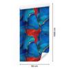 Ink Blue, Turquoise and Red Wallpaper for Living Room and Bedroom 50x1000