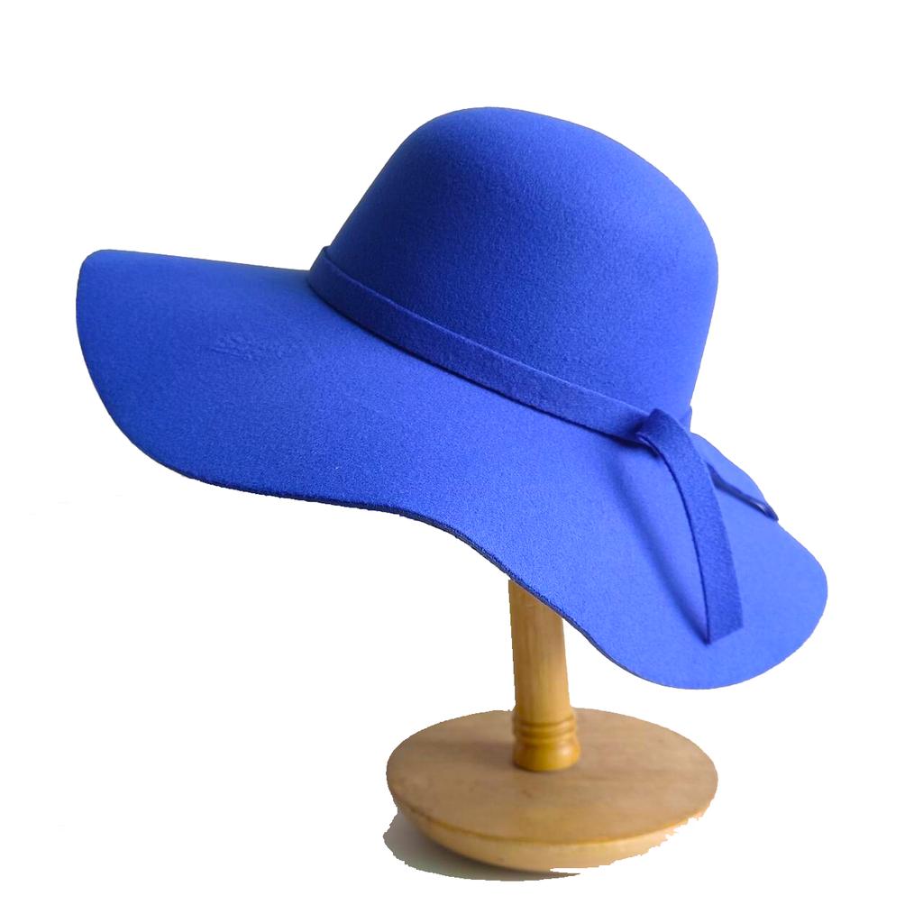 2023 Kapelusz Fedora Szerokie Rondo Filcowa Czapka Letnia Plażowa Damska Dziewczęca Pani Podróżna Miękki Kapelusz Przeciwsłoneczny na Plażę Składany Jeziorny Błękit Fioletowy