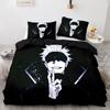 Jujutsu Kaisen Bedding Set Single Twin Full Queen King Size Anime Bed Set Aldult Kawaii Kid Bedroom Duvetcover Sets 3D Print 043