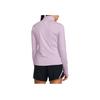 Under Armour Solid Color Casual 1/2 Zip Stand Collar Slim Fit Long Sleeve T-Shirt Women Tops Purple 1379349-543
